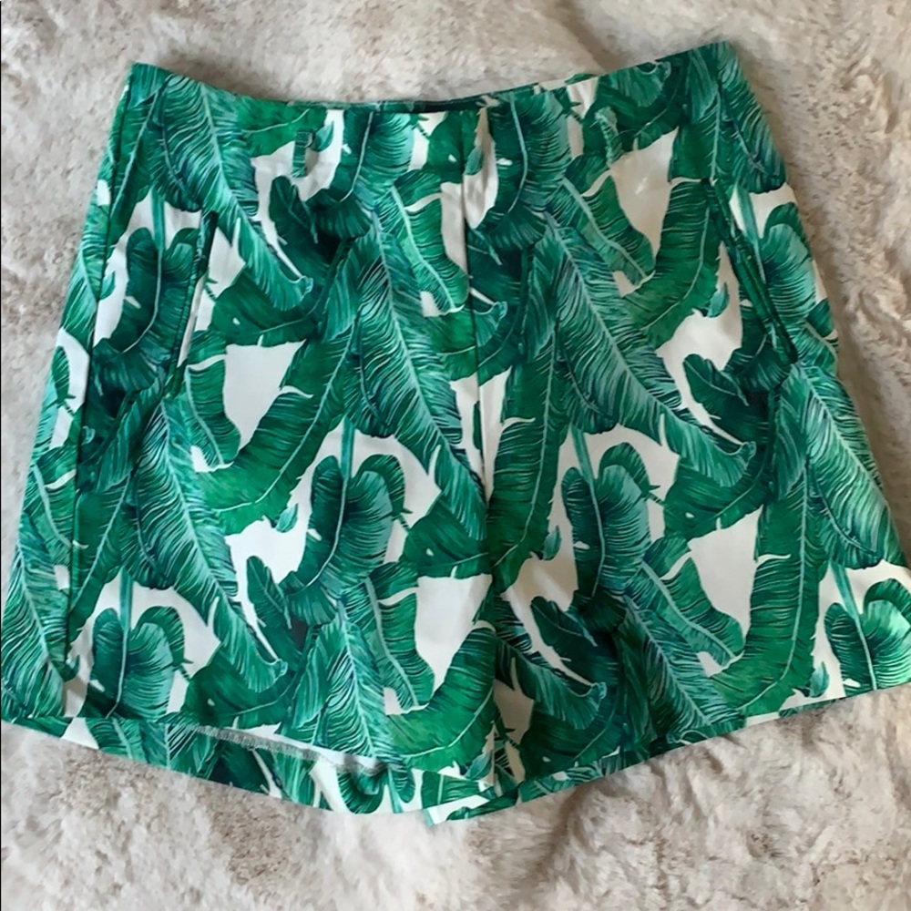 PALM PRINT SHORTS